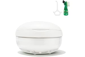 Cute Retainer Case with Removal Tool & Mirror, Compact Partial Denture Bath Cup with Strainer & Brush, Leakproof Soaking Cont
