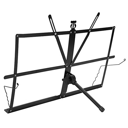 Vbestlife-Sheet-Music-StandPortable-Metal-Tabletop-Desktop-Lightweight-Foldable-Music-Stand-Holder-Musical-Instrument-Accessory