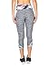 RBX Active Women's Straited Capri with Print Blocking Multi Combo L