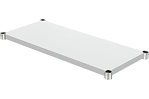 HARDURA RESTAURANT EQUIPMENT HARDURA Galvanized Under Shelf for Prep and Work Table Adjustable Lower Shelf for 24" x 48" Stainless Steel Table