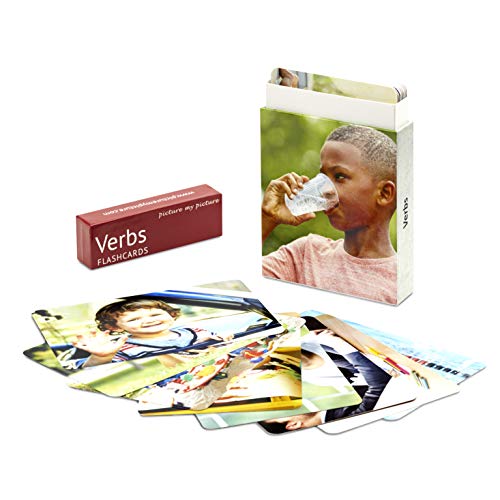 Picture My Picture Verbs Flash Cards: 40 Action Language Photo Cards
