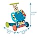 Labebe Wooden Push and Pull Toy, Activity Baby Walker, Toddler Learning Cart - Blue Elephant