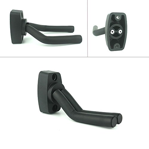Guitar Hangers for Wall Guitar Wall Hanger Stand 4 Pack Guitar Keep Guitar Wall Mount Hook Holder Mount Display Bioamy Guitar Wall Stand Rack Bracket Most Guitar Bass Accessories Easy To Install - Thumbnail 4