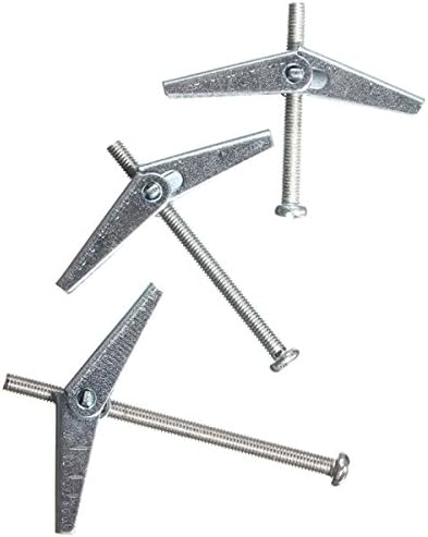 Pink Lizard M3 Spring Toggle Hollow Plasterboard Cavity Wall Anchor Fixings 30mm/40mm/50mm Length
