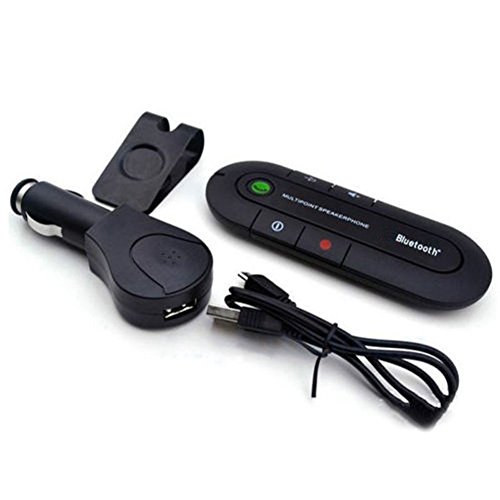 RONSHIN Wireless Multipoint Audio Music Receiver Bluetooth Hands Free Visor Speakerphone Car Kit Electronic Accessories