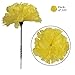 Larksilk Real Touch Yellow Silk Carnation Picks - 100 Count Bulk, 3.5