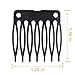 combs plastic clips convenient for hair full lace wigs cap accessories styling tools (black)