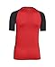 Under Armour Boys' HeatGear Armour Up Digi Fitted Short Sleeve Shirt, Black (001)/Risk Red, Youth Medium