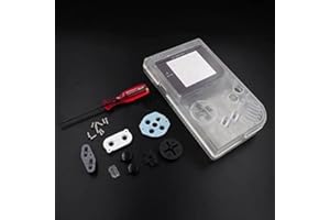 JMXLDS New Full Housing Shell Cover Case Pack with Screwdriver for Gameboy Classic/Original GB DMG-01 Repair Part-Clear White