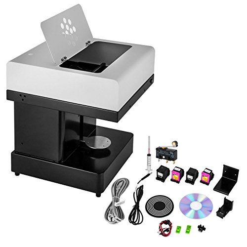 Happybuy Coffee Printer Machine 10-20 S/Cup DIY Design Food 3D Latte Art Maker Selfie Milk Tea Edible Ink for Chocolate Cookies Small Cake Store, - Thumbnail 3