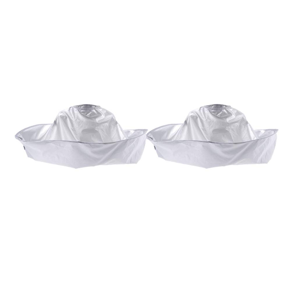 Lurrose Apron 2Pcs Hair Cutting Cape Umbrella Cloak Waterproof Hair Catcher Hairdressing Capes Hair Cutting Cloak Hair Dyeing Cloak for Salon Barber and Home Use Shawl
