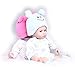 Pompon Realistic Baby Doll 16 Inch Real Life like Baby Dolls Reborn Baby Dolls Twins Dolls Realistic Newborn Dolls Girl and Boy 2 Pieces Dolls