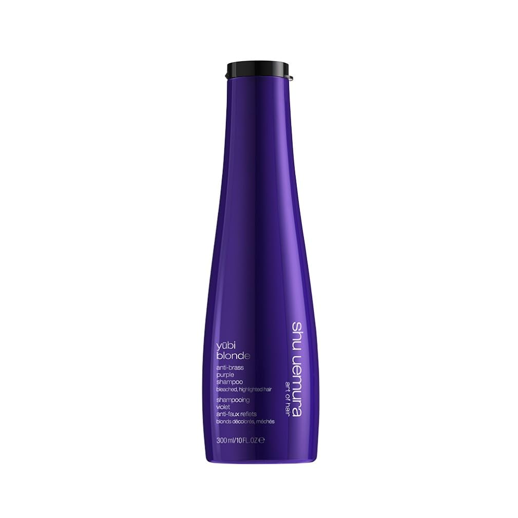 Shu Uemura, Glow Revealing Shampoo Yubi Blonde, Bleached/Highlighted Blonde Hair, Enriched with White Peony, Shine & Colour, 300 ml