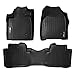 MAXLINER Custom Fit Floor Mats 2 Row Liner Set Black Compatible with 2009-2015 Honda Pilot