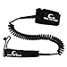 Own the Wave 10' Coiled SUP Leash & Waterproof Phone Bag - Black