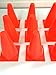 Coast Athletic 7-Inch Orange Sports Training Cones | Agility Soccer Marker Cones , 12 Pack Retail Packaged