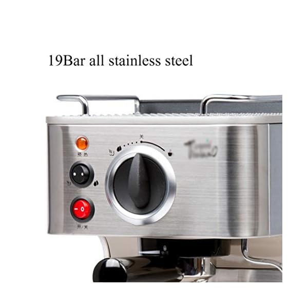 WGYDREAM Kaffeemaschine Kaffeevollautomat Espresso-Kaffeemaschine Automatische Kaffeemaschine Dampf Typ Edelstahl 19bar… – Bild 3