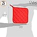 Vila Potholder with Pocket, Protects Your Hands from Kitchen Burns, Little Storage Space to Keep Things, Heat-Resistant Thick Lining, Cooking Food & Treats for Pets, Dog, Cat, Ferrets