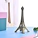 ESHATO Bronze Metal Eiffel Tower Statue, 7inch Decorative Figurine Replica Stand Holder for Cake Topper Table Decor Gift Party Home Decoration