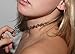 3 Pack Of Tattoo Stretch Choker Necklaces (Black)