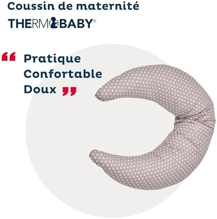 - Coussin de Grossesse et d'allaitement - Housse de Coussin Maternité 100% Coton - Lavable - Coussin d'allaitement - Oreiller de Grossesse - Soutien pour Le Dos, Les Hanches, Les Jambes.