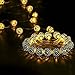 S&G Waterproof Wrought Iron Ball 30 LED Battery Operated Fairy String Lights, 21-Feet (6.5 Meters) - Warm White Bulbs