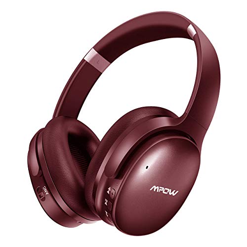 Mpow H10 [2019 New Version] Active Noise Cancelling Bluetooth Headphones, ANC Over-Ear Wireless Headset, Foldable w/Powerful Bass (CVC 6.0 Noise-Cancelling Dual-Mic, Soft Ear Cushions, 18-25Hrs)
