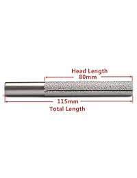 Joiner 13,3 mm Head Dia. Cilíndrico Diamond Perfil Rueda soldada Router Bit Alargar 115 mm vástago 1 2" Electric Router para piedra granito