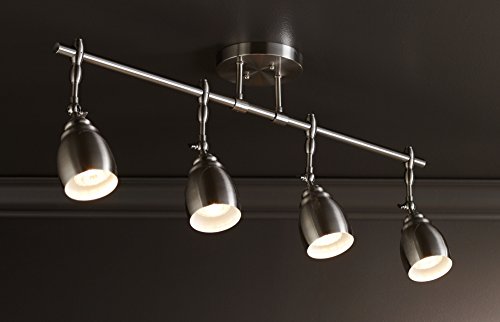 Pro Track Elm Park Collection Brushed Steel 4-Light Fixture