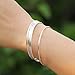925 Sterling Silver Bangle Bracelet Stackable Bangles for Women | Polished Bangle Bracelet | 925 Sterling Silver Bracelets for Women