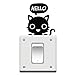Buytra Cute Cat Children's Room Bedroom Wall Switch Sticker Wall