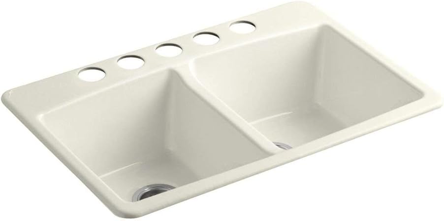 Kohler K 5846 5u 96 Brookfield Under Mount Double Equal Bowl