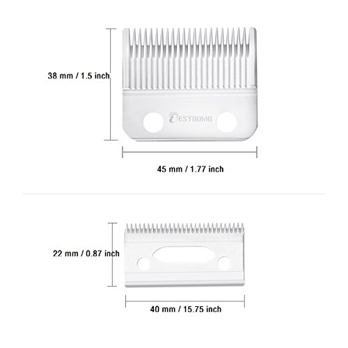 Professional Animal Standard Adjustable Replacement Trimmer Clipper Blades for Wahl 1006 substitute- Wahl #30-15-10 Blade Set substitute #1037-400 by BESTBOMG