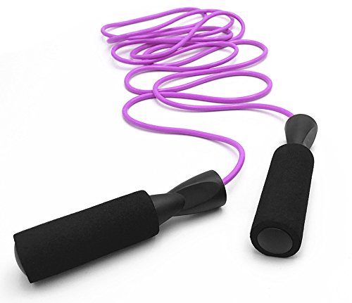 ziyue Jump Rope Premium Quality Speed Rope Adjustable Jump Ropes for Boxing and Fitness Rope Skipping (Violet)