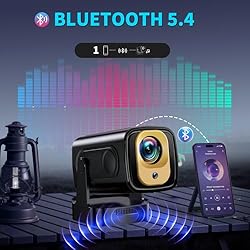 Mini Projector with WIFI 6 and Bluetooth