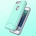Google Pixel Case, Teelevo [Card Slot Holder] Dual Layer Shock Absorption Protective with Credit Card Slot and Kickstand Wallet Case Heavy Duty Bumper for Google Pixel (2016) - Mint Green
