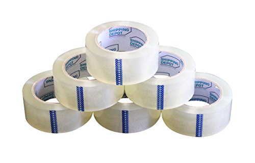 18 Rolls 2â€ x 55yds Clear Packing and Shipping Tape | Carton Sealing | Strong Adhesive | 1.6mil Light Weight | Secure Seal by Shipping Depot
