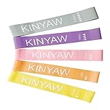 KINYAW Resistance Bands Set, Resistance Loop Exercise Band with Carry Bag -12-inch Workout Exercise Bands for Women Men, Set of 5