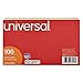 Universal 47256 Index Cards, 5 x 8, Blue/Salmon/Green/Cherry/Canary (Pack of 100)