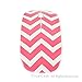 TopCase Chevron Series Pink USB Optical Wireless Mouse for Macbook (pro , air) and All Laptop + TopCase Designed Chevron Mouse Pad