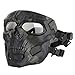 WoSporT Skull Airsoft Paintball Mask Full Face Tactical Mask with Eye Protection for Tactical Outdoor,CS Game,War Game,Ideal Mask for Halloween, Cosplay, Costume Party and Movie Prop