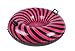 Blizzard King Inflatable Snow Tube Sled Pink Black Stripes 42 Inch