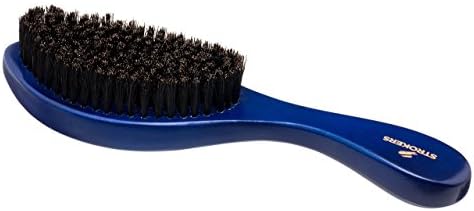 Wave Brush w/ Curve with Soft/Medium bristles | Blue | BEST for Early Stage Wolfing, and Fresh Cuts