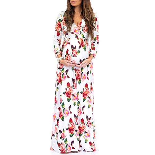 Women's Wraped Ruched Maternity Dress