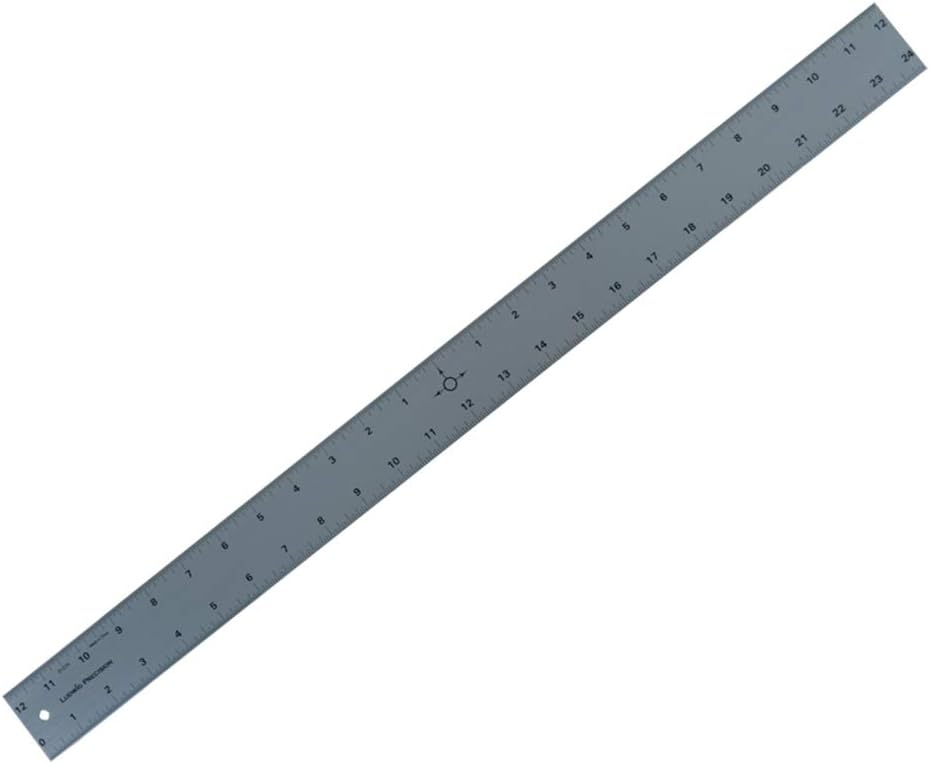Ludwig Precision 24" Center-Finding Aluminum Straight Edge, 81224