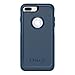 OTTERBOX Commuter Series Case for iPhone 8 Plus & iPhone 7 Plus (ONLY) - Frustration FRĒe Packaging - Bespoke Way (Blazer Blue/Stormy SEAS Blue)