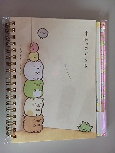 San-x Sumikko Gurashi B6 Mini Size Spiral Hard Cover Lined Notebook (PINK)