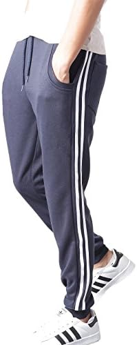 Slim Fit Jogging Harem Pants Drop Crotch Sports Trousers PT008-NAVY-M