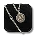 Athletes Necklace With Inspiring Bible Quote – Luke 1:37 Silver Cross Necklace for Men and Women That Love Sports Makes a Unique, Inspiring Gift for All Athletes – Soccer Chain ​