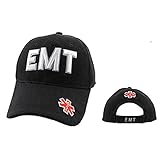 Emergency Medical Technician (EMT) - First Responders Uniforms Style Baseball Cap Hat Black